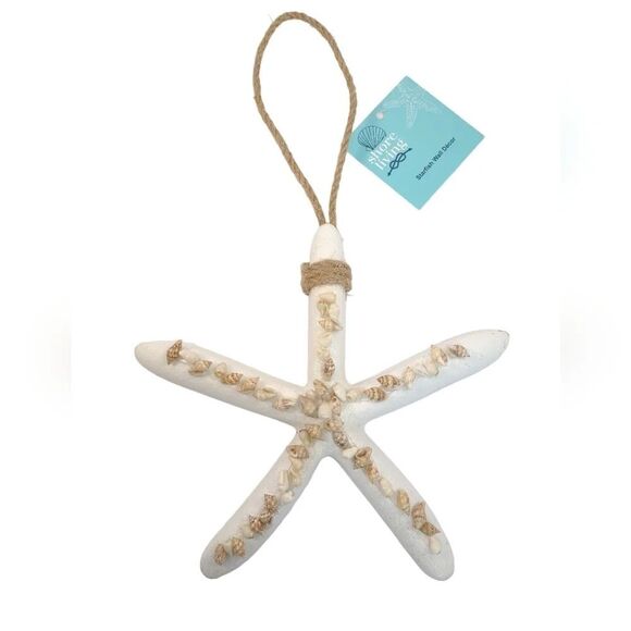 Starfish and Seashell Wall Hanging Decor Nautical Coastal Decor NWT see details - Picture 1 of 14
